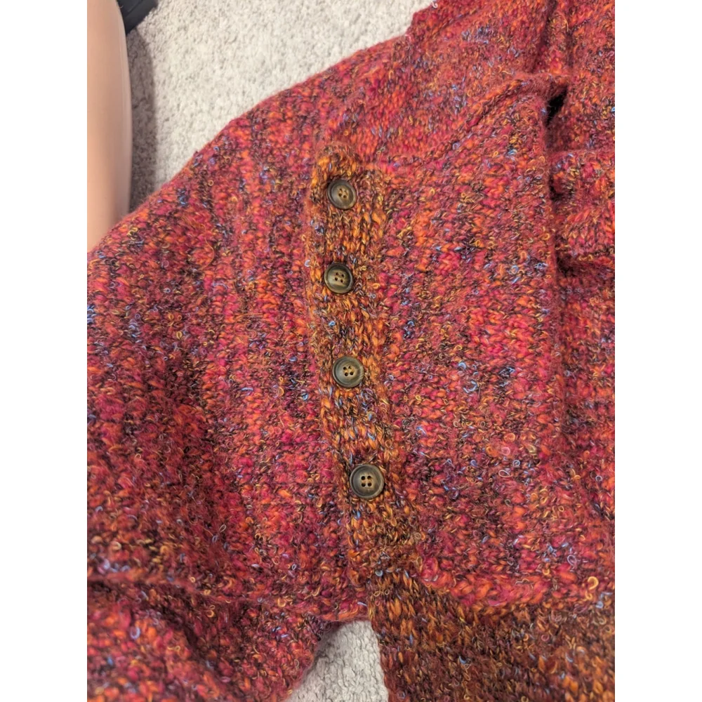 Sundance Sweater Woman's Large Sweater Crew Neck Pink Contasts - Picture 3 of 8